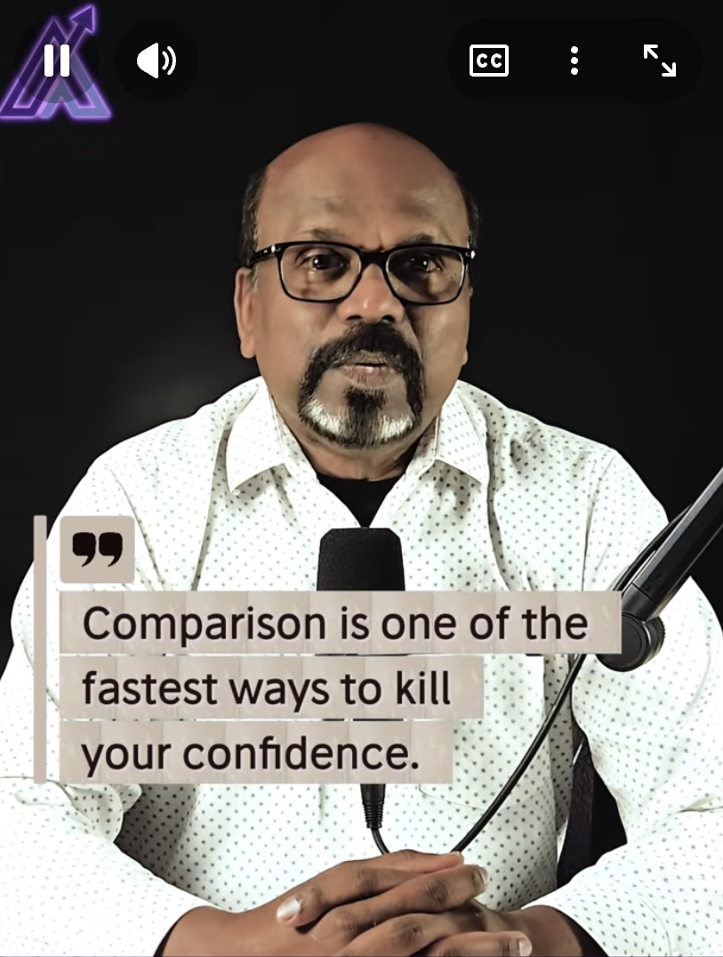 Comparison is one of the fastest ways to kill your confidence
